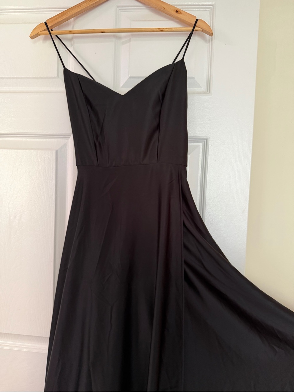Black Spaghetti Strap Maxi Dress - Women